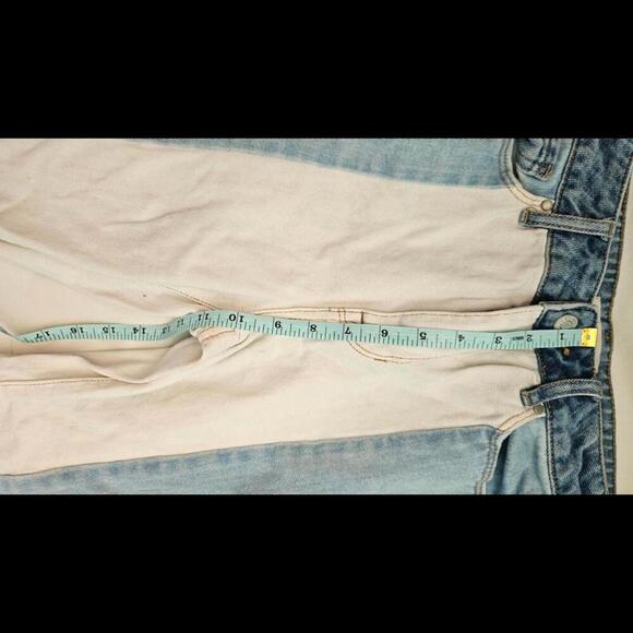 PacSun Mom Jeans Two Toned Color Block Jeans - Size 25 - Picture 6 of 7